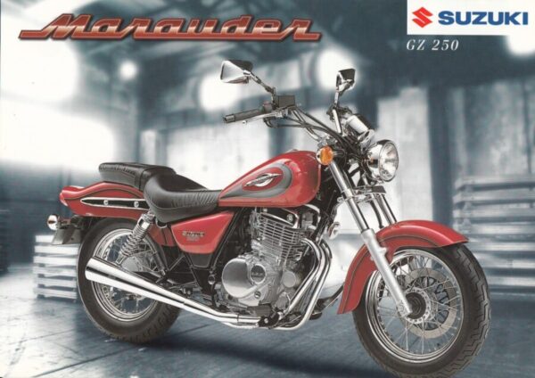 SUZUKI GZ 250 Marauder + Prospekt flyer + 1 Blatt / 2 Seiten + aus 11/1999
