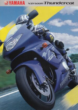 YAMAHA YZF 600 R Thundercat + Prospekt brochure + 4 Seiten + aus 2001
