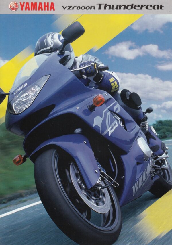 YAMAHA YZF 600 R Thundercat + Prospekt brochure + 4 Seiten + aus 2001