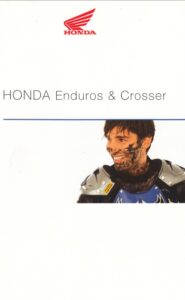 Titelseite: HONDA, Enduros & Crosser + Prospekt brochure + 20 Seiten, aus 2/2001