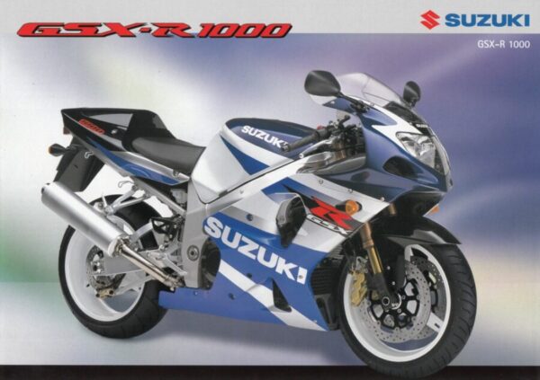 SUZUKI GSX-R 1000 + Prospekt brochure + 4 Seiten + aus 2001