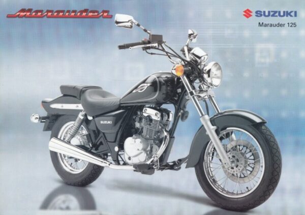 SUZUKI GZ 125 Marauder + Prospekt flyer + 1 Blatt / 2 Seiten aus 12/2002