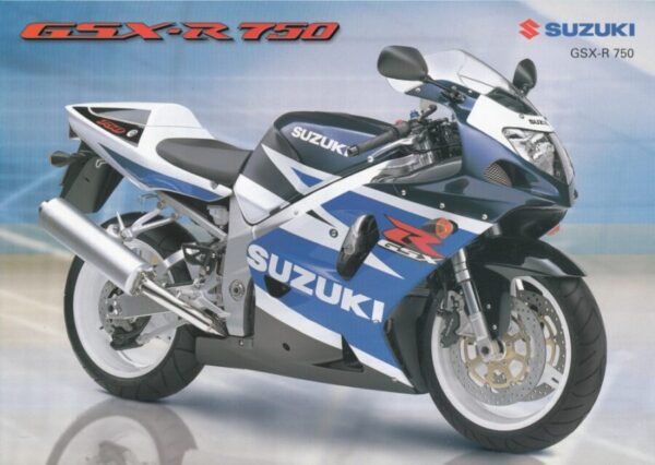 SUZUKI GSX-R 750 + Prospekt brochure + 4 Seiten + aus 2003