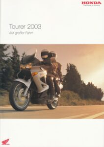 Titelseite: HONDA, Tourer 2003 + Prospekt brochure + 32 Seiten, aus 2/2003