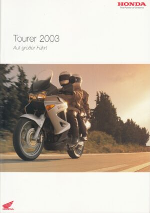 HONDA, Tourer 2003 + Prospekt brochure + 32 Seiten, aus 2/2003