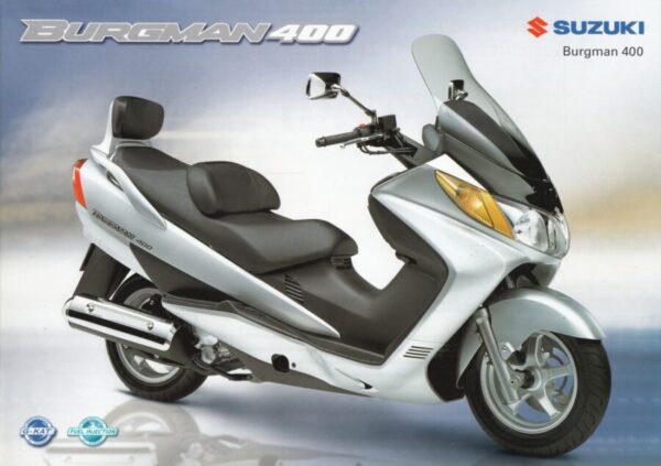 SUZUKI AN 400 Burgman + Prospekt brochure + 4 Seiten + aus 1/2004
