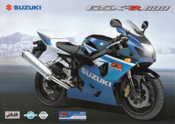 SUZUKI GSX-R 600 + PROSPEKT brochure + 4 Seiten + aus 2004