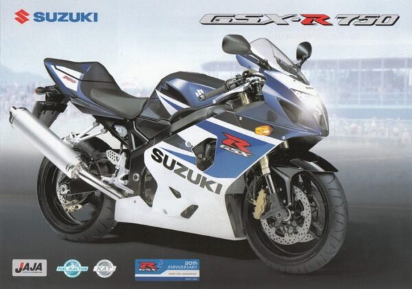 SUZUKI GSX-R 750 + Prospekt brochure + 4 Seiten + aus 2004