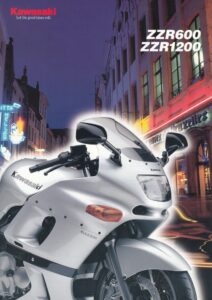 Titelseite: KAWASAKI ZZR 600 / ZZR 1200 + Prospekt + 1 Blatt / 2 Seiten + aus 1/2005
