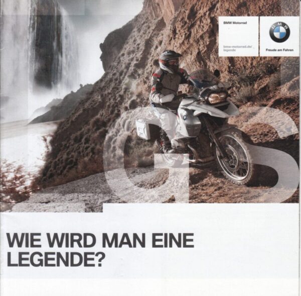 BMW, die GS-Legende + Prospekt brochure + 20 Seiten + aus 7/2012