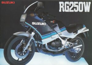 SUZUKI RG 250 W Gamma + Prospekt brochure + 4 Seiten