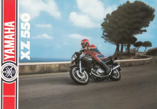 YAMAHA XZ 550 + Prospekt brochure + 6 Seiten