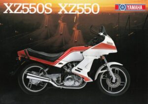 YAMAHA XZ 550 S / XZ 550 + Prospekt flyer + 1 Blatt / 2 Seiten + aus 1983