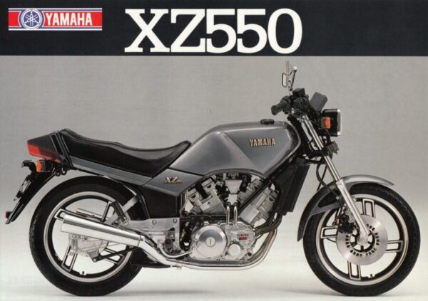 YAMAHA XZ 550 + Prospekt flyer + 1 Blatt / 2 Seiten