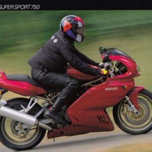 DUCATI Supersport 750 + Prospekt flyer + 1 Blatt / 2 Seiten + aus 1999