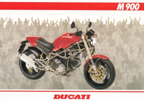 DUCATI M 900 + Prospekt flyer + 1 Blatt / 2 Seiten