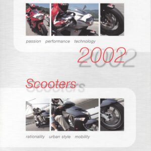 APRILIA, Roller- und Motorradprogramm 2002 + Prospekt brochure + 6 Seiten