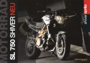 APRILIA SL 750 Shiver + Prospekt brochure + 4 Seiten + aus 1/2008