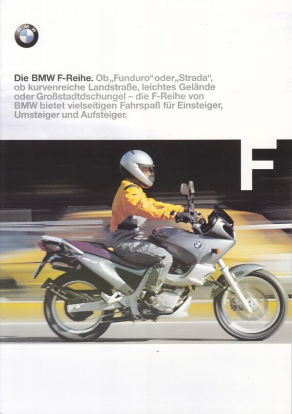 BMW F-Reihe + Prospekt brochure + 20 Seiten + aus 8/1998