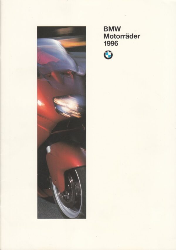 BMW, Motorräder Modelljahr 1996 + Prospekt brochure + 48 Seiten