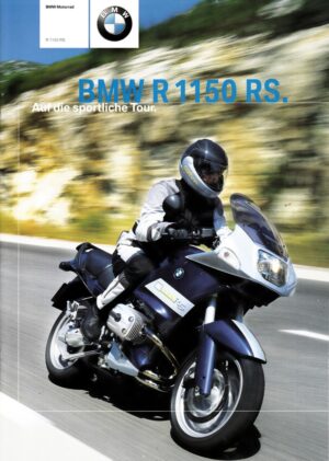 BMW R 1150 RS + Prospekt brochure + 24 Seiten + aus 7/2001