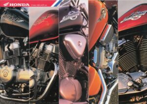 Titelseite: HONDA, Motorrad-Programm 1996 Chopper und Cruiser + Prospekt + 16 Seiten