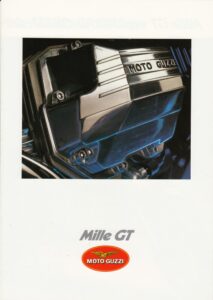 Titelseite: MOTO GUZZI Mille GT + Prospekt brochure + 4 Seiten