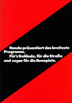 HONDA, Motorrad-Programm 1977 + Prospekt brochure + 4 Seiten