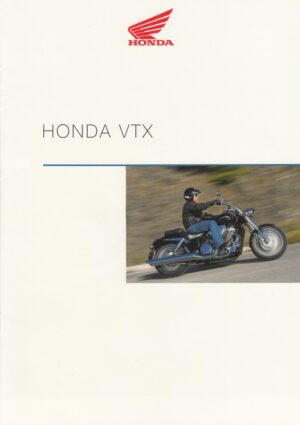 HONDA VTX + Prospekt brochure + 8 Seiten + aus 1/2001