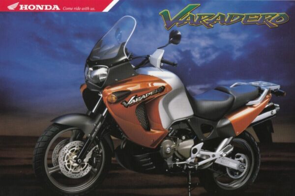 HONDA XL 1000 V Varadero + PROSPEKT flyer + 1 Blatt / 2 Seiten + aus 9/1998