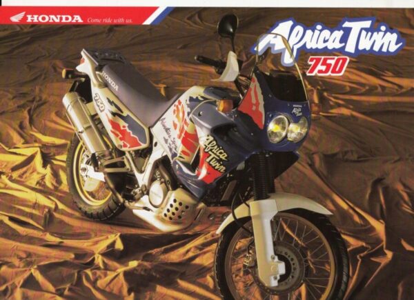 HONDA XRV 750 Africa Twin + PROSPEKT flyer + 1 Blatt / 2 Seiten + aus 1993?