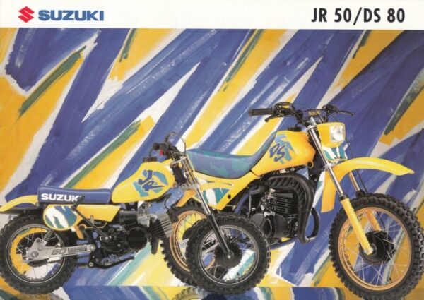 SUZUKI JR 50 / DS 80 + Prospekt flyer + 1 Blatt / 2 Seiten