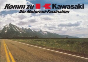 KAWASAKI, Motorradprogramm Modelle 1980 ? + Prospekt brochure + 16 Seiten
