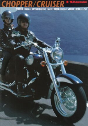 KAWASAKI VN 1500 / 800 / EN 500 / EL 252 + Prospekt + 12 Seiten + aus 10/98