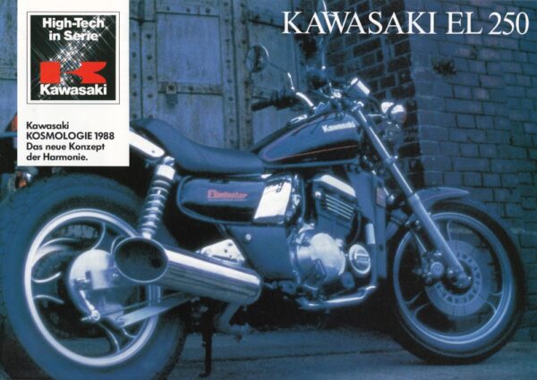 KAWASAKI EL 250 + Prospekt brochure + 4 Seiten + aus 1988 ?