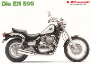KAWASAKI EN 500 + Prospekt flyer + 1 Blatt / 2 Seiten + aus 1994