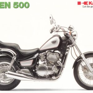 KAWASAKI EN 500 + Prospekt flyer + 1 Blatt / 2 Seiten + aus 1994