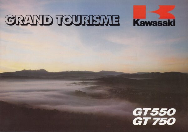KAWASAKI GT 550 / 750 + Prospekt brochure + 4 Seiten + aus 1983?