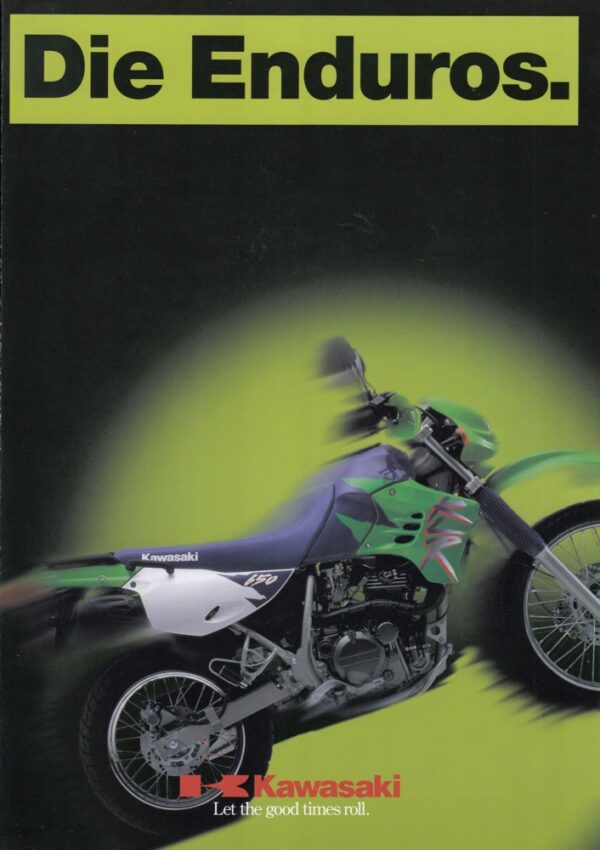 KAWASAKI KLR 650 / KLE 500 + Prospekt + 4 Seiten + aus 1/1996