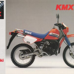 KAWASAKI KMX 125 + Prospekt flyer + 1 Blatt / 2 Seiten + aus 1999?