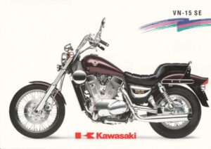 KAWASAKI VN-15 SE + Prospekt flyer + 1 Blatt / 2 Seiten + aus 9/1992
