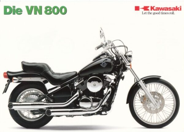KAWASAKI VN 800 + Prospekt flyer + 1 Blatt / 2 Seiten + aus 10/1994