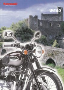 Titelseite: KAWASAKI W 650 + Prospekt flyer + 1 Blatt / 2 Seiten + aus 01/2005