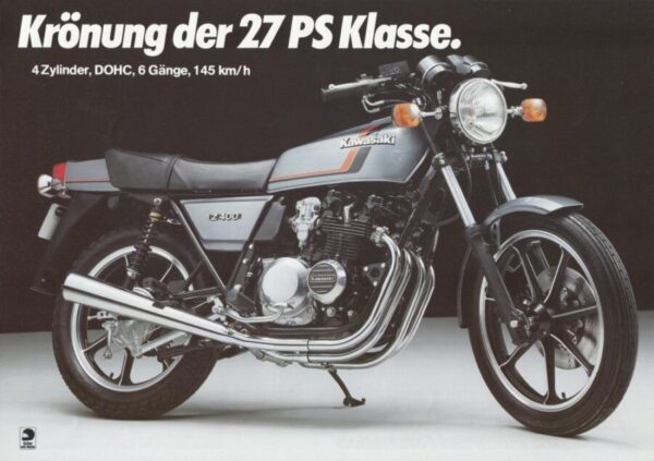 KAWASAKI Z 400 Four + Prospekt flyer + 1 Blatt / 2 Seiten + aus 1984?