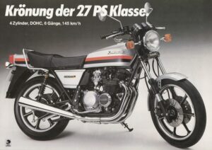 Titelseite: KAWASAKI Z 400 J + Prospekt flyer + 1 Blatt / 2 Seiten + aus 1981?
