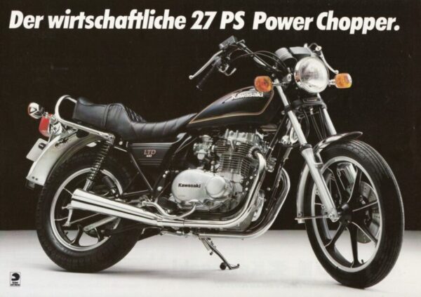 KAWASAKI Z 440 LTD + Prospekt flyer + 1 Blatt / 2 Seiten + aus 1980?