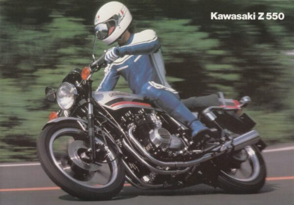 KAWASAKI Z 550 + Prospekt brochure Werbung + 4 Seiten + aus 1981?