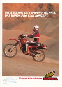 Titelseite: HONDA, Motorrad-Programm 1983 mit Pro Link + Prospekt brochure + 8 Seiten