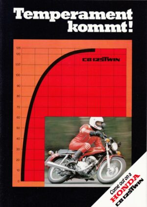HONDA CB 125 TWIN + PROSPEKT / brochure + 4 Seiten + aus 1978?