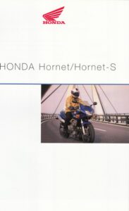 Titelseite: HONDA CB 600 F Hornet - S + PROSPEKT brochure + 8 Seiten + aus 12/1999